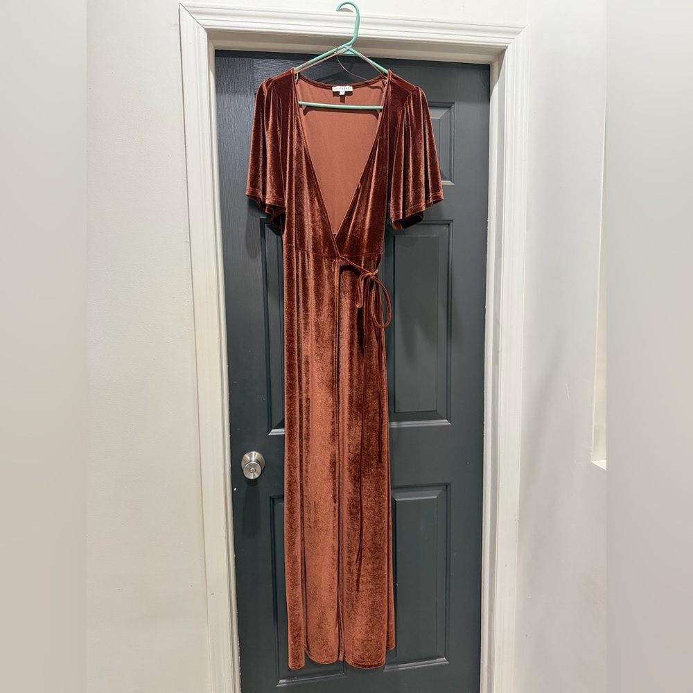 Baltic Born Velvet Wrap Dress Meghan